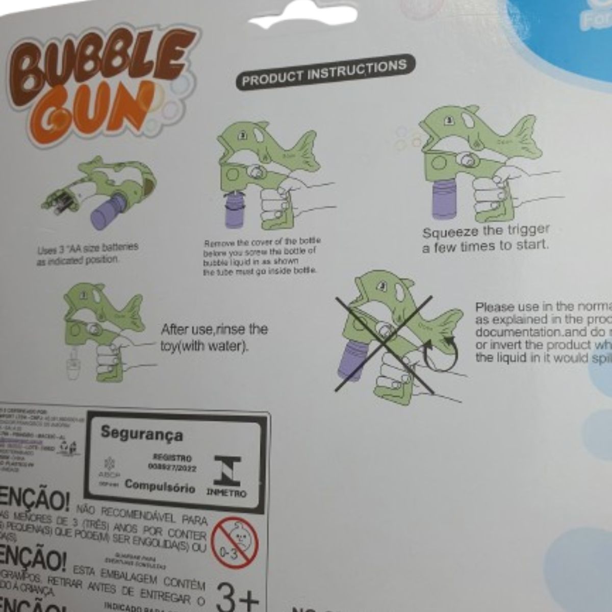 Brinquedo Pistola Lança Bolha Golfinho Rosa Com Som E Luz Brinquedo Pistola Lança Bolha Golfinho Rosa Com Som E Luz